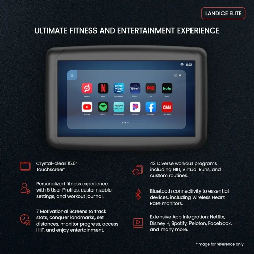 Alternative view of Landice L8 Treadmill